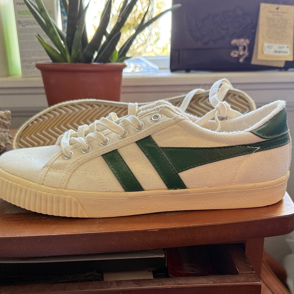 Gola Cream and Green Casual Sneakers